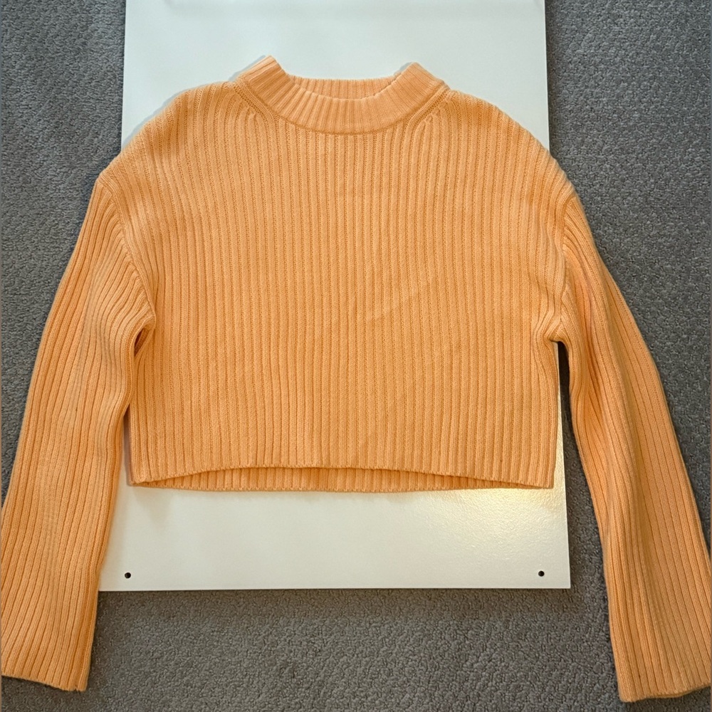 H&M Ribbed Orange Sweater - Picture 2 of 4